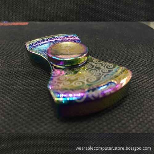 Fast shipping low noise anti stress finger spinner custom hand fidget gyro spinner hand spinner